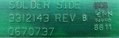 USED MARKEM 3312143 CONTROL BOARD 0670737 REV B