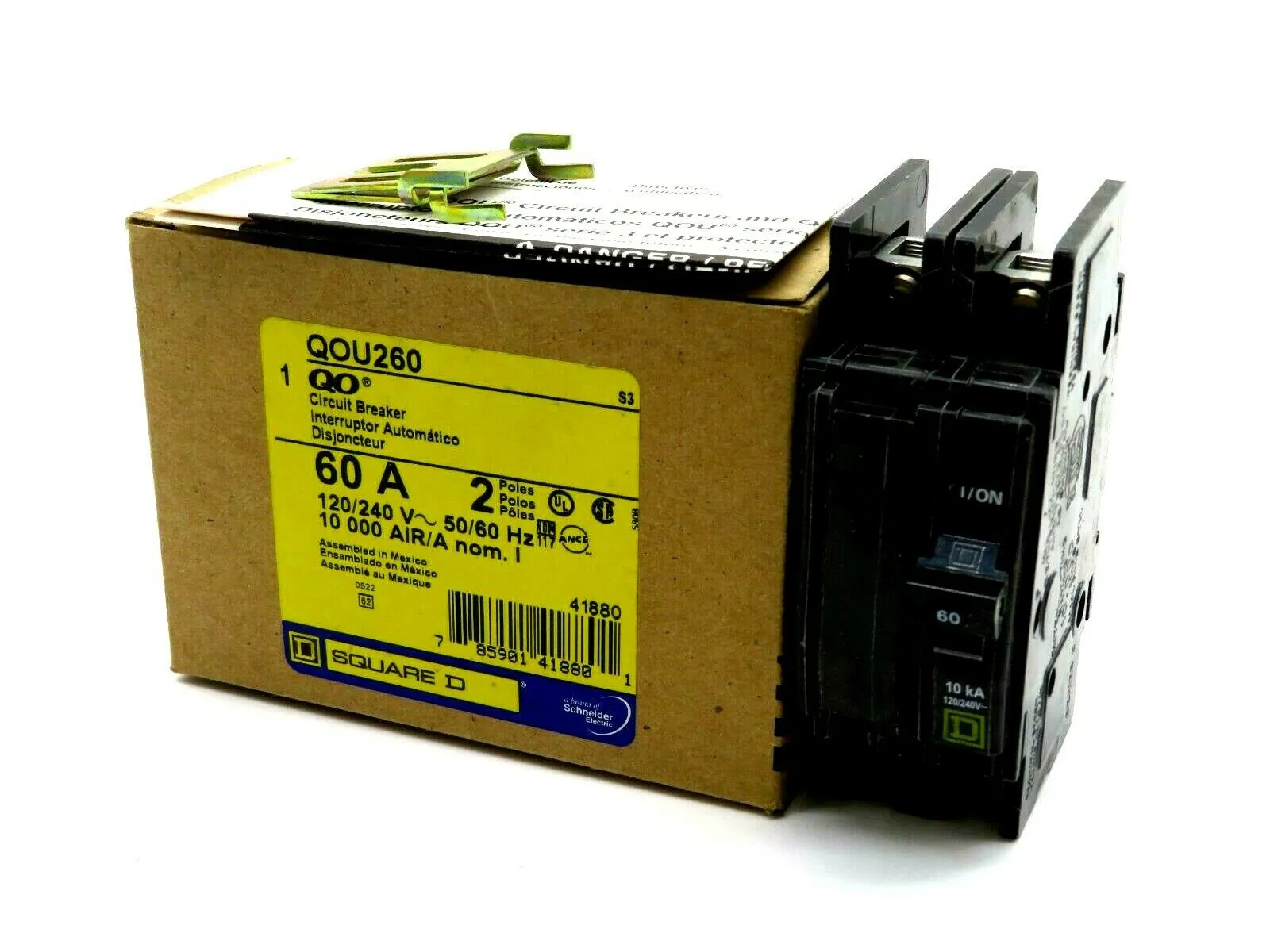 NEW SQUARE D QOU260 CIRCUIT BREAKER 60A 2POLE 120/240V 50/60HZ