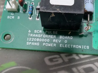 Spang 122080000 6 SCR Power Controller Pulse Transformer Board 836080000 Used