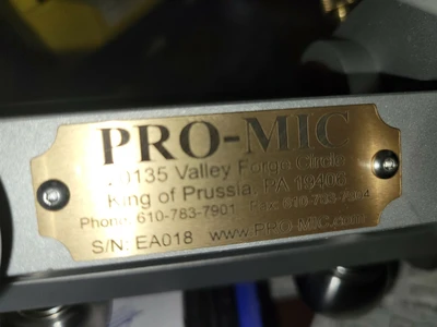 USED PRO-MIC Manual Roll Caliper 4" to 22