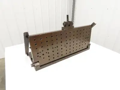 CNC Milling Machine Fixture Table 29.75"x11.75" Flip Up Threaded Jig Plate
