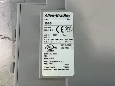 Used ALLENBRADLEY 100S / 100C30*00 PLC Contactors Ohio US | HGR 24 #1518395