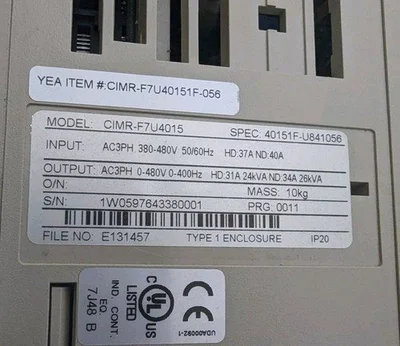 USED YASKAWA YASKAWA CIMR-F7U4015 F7