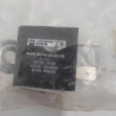 New | in-Stock FESTO FESTO MSFG-24/42-50/60-OD SOLENOID COIL **NEW IN SEALED BAG** Solenoid Regulators | ND Industrial Surplus #1225440