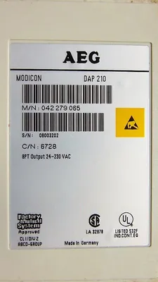 AEG Modicon DAP 210 Output Module 042 279 065 Used