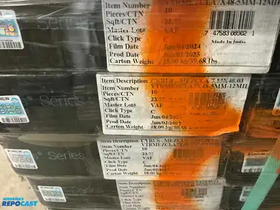 Pallet of Mixed Vinyl Flooring
