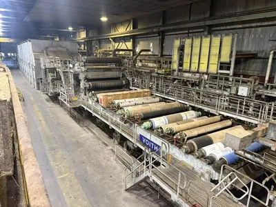 110" (2.8M) VOITH FOURDRINIER (GBM) PAPER MACHINE (2002) – 72" DIAMETER DRYERS – DUAL SHOE PRESS – AVAILABLE IN SECTIONS