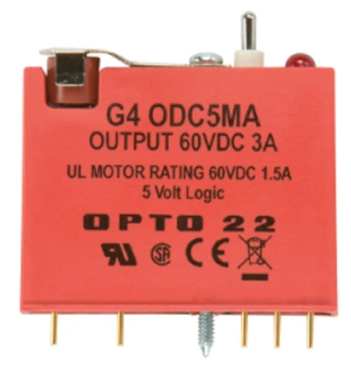 Opto 22 G4ODC5MA G4 DC Output 5-60 VDC, 5 VDC Logic with Manual/Auto Switch [Refurbished]