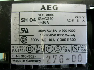 USED AEG SH04 31E
