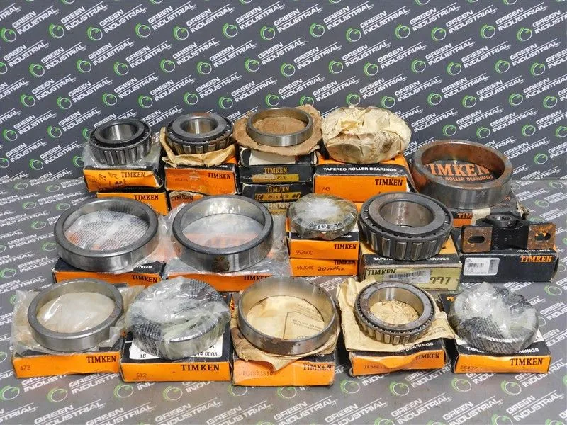 Lot of 23 Timken Bearing(11) Cups, (11) Cones and (1) Pillow Block Bearings Surplus