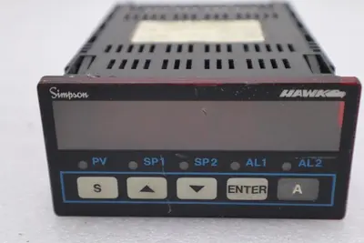 SIMPSON HK-35-1-0460-0-2-0 PANEL METER 5AAC RELAYS: 2 STOCK L-455C
