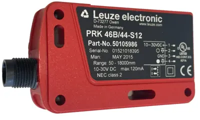 NEW LEUZE ELECTRONIC PRK46B44S12 PHOTOELECTRIC SENSOR 50105986