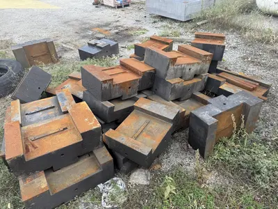 ANVIL DIE HOLDERS SOW BLOCKS HOLDER FORGING PRESS OR HAMMER, OUT OF CHAMBERSBURG 23 & 14 DIE FORGERS: STOCK #21025