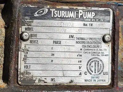 Used TSURUMI LH322W Parts (Hydraulics and Pneumatics) British Columbia CA | Lenmark #256736