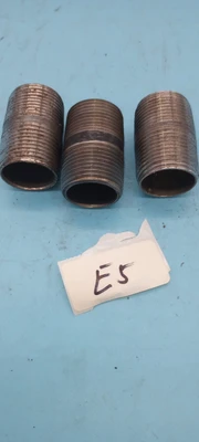 LOT OF 3 BLACK union  THREADED 2" X 1"