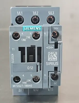 Siemens 3RT2027-1BB40 Sirius Contactor Fast Shipping (BIN2.3.3)