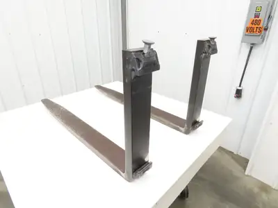 Cascade 7000025 4x42" Class 2 Steel Forklift Forks 16" Carriage 1-Pair *Read