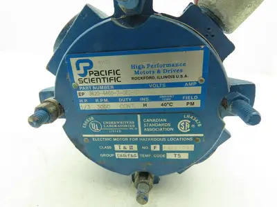Pacific Scientific 3620-4460-7-56C-CU 90V DC Motor 1/3Hp 3000rpm Explosion Proof