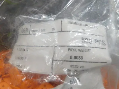 Bag of 500 Deutsch W6S Orange Wedgelocks New