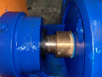 Goulds ITT pump type 3408 model 100 size 8x10-12L with base and motor