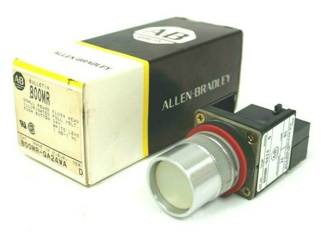 NEW ALLEN BRADLEY 800MR-QA24WA PUSH BUTTON SER.D 800MRQA24WA