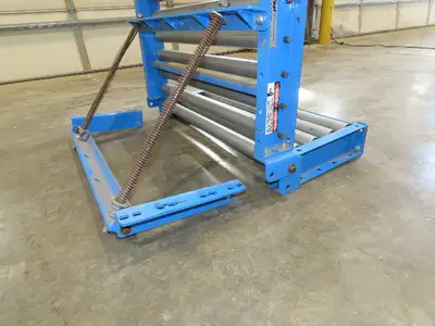 EMI 34" x 39" Spring Loaded Walk-Thru Gravity Conveyor Gate 1.9" Roller 31"BF