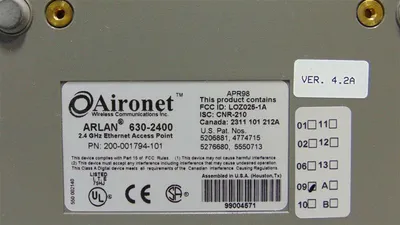 Aironet ARLAN 630-2400 2.4 GHz Ethernet Access Point 200-001794-101 4.2A Used