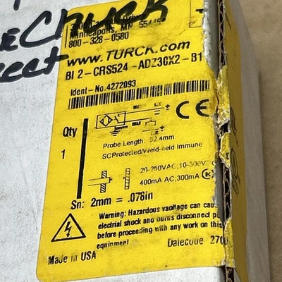 NEW Turck B12-CRS524-ADZ30X2-B1131/S34