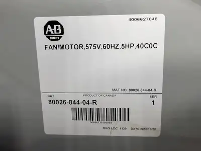 New | in-Stock ALLEN-BRADLEY 80026-844-04-R Parts (Hydraulics and Pneumatics) British Columbia CA | Lenmark #327793