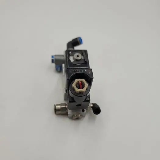 Used FESTO FESTO MSG-24DC SOLENOID COIL CONNECTED TO FESTO MC-2-1/8 VALVE Pump & Valve Parts | ND Industrial Surplus #1218582