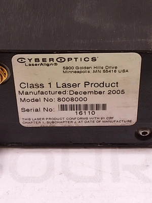 CYBEROPTICS LASERALIGN 8008000 CLASS 1 LASER SENSOR