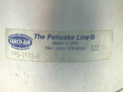 USED FABCO-AIR PANCAKE LINE PNEUMATIC CYLINDER