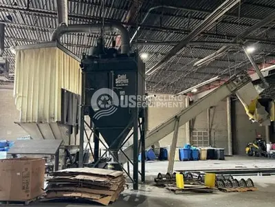 Used 2004 VECOPLAN RG52-100 SHREDDER SYSTEM WITH CONVEYOR & DUST COLLECTOR Shredders Texas US | US Recycling Equipment #1566555