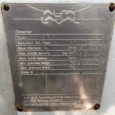 (2) Alfa-Laval ALDEC G2-60 Smart decanter centrifuges, 316SS.