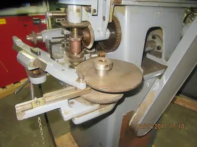 7854-385 R. Gudel Type 30, 6-Position Semi-Automatic Ring/Band Brocading/Copy Engraving Machine