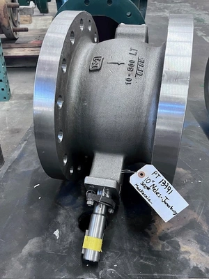 10" 300# Neles Jamesbury Stainless Steel V-Ball Control Valve