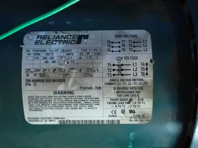 USED RELIANCE ELECTRIC P14H1448H