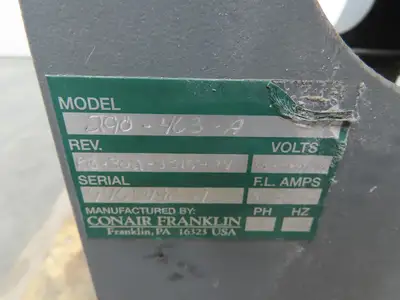 Conair Franklin High Pressure Blower 24" 10Hp 3520RPM 230/460V 6" In/Out