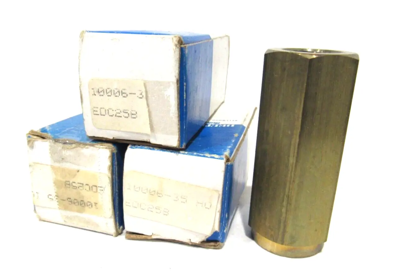 LOT OF 3 NEW DETROL EDC25B CHECK VALVES