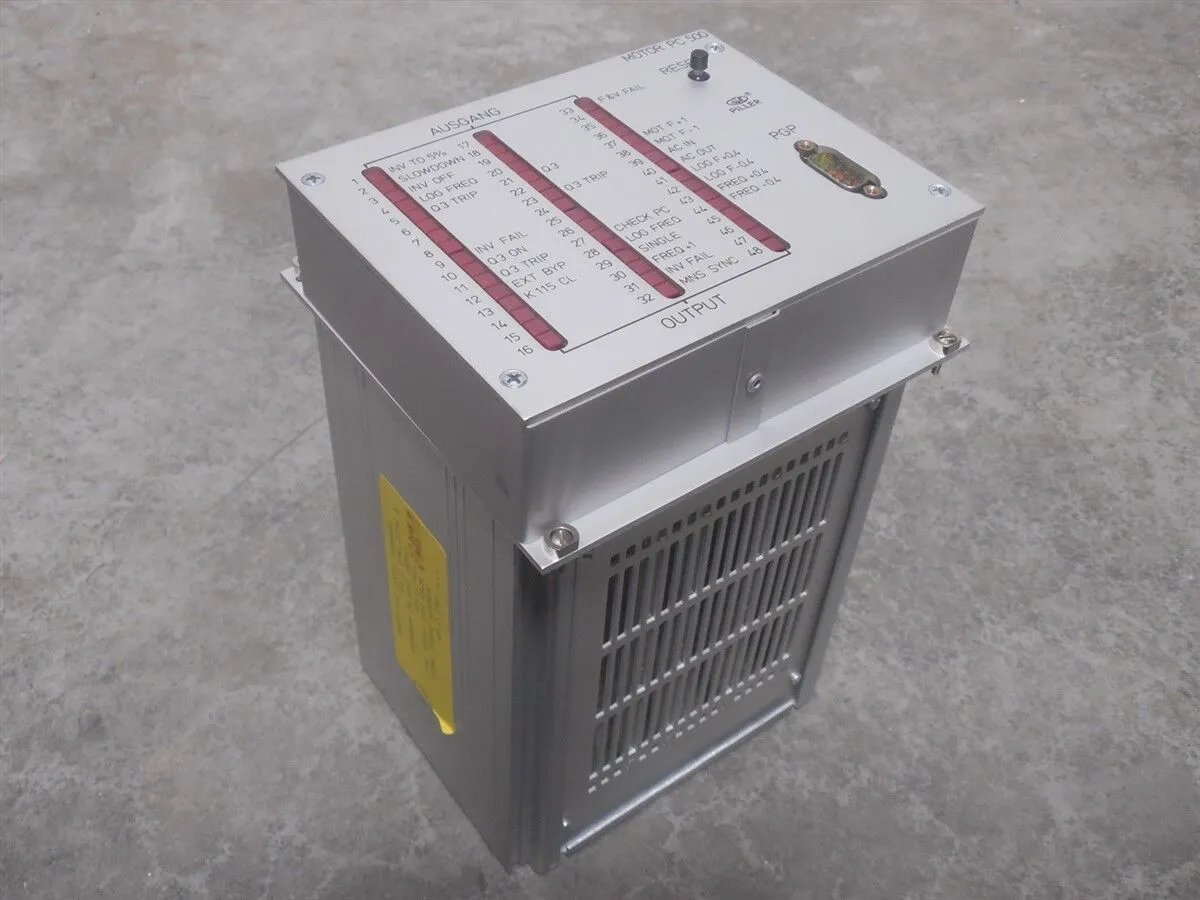 Piller 48.2.196 Motor PC 500 Rack Module Used