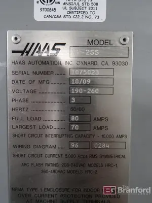 2009 HAAS VF-2SS Vertical Machining Centers | Machine Tool Emporium (10)