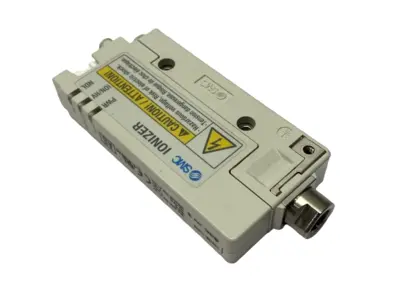 Used SMC Nozzle Type Ionizer, 6mm Port, Rc 1/8" MISSING GROUND SCREW Electrostatic Air Cleaners Michigan US | Maverick Industrial Sales #1454274