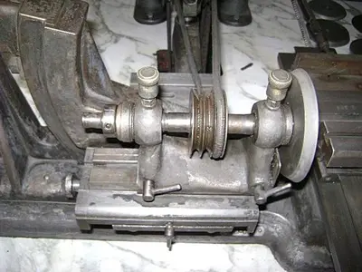 1373-385 Antique Henry Hauser S.A. Motorized Lapping Machine