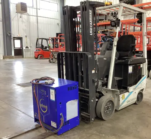 Used 2017 UNICARRIERS BXC30NBR 4-Wheel Sit down Electric Counterbalance Forklifts Pennsylvania US | National Lift Equipment #1507895