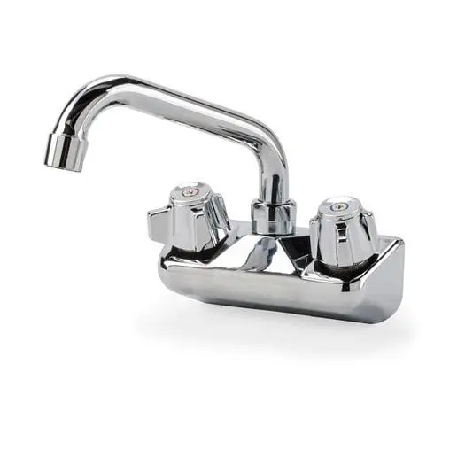 Wall Mount Bar Sink Faucet with 4" Centers and 6" Swing Spout