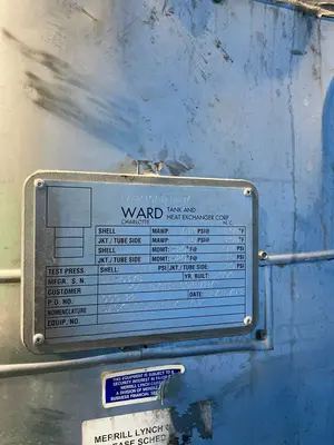 Ward Tank And Heat Exchange Corp 2068 Gal S/s Tank