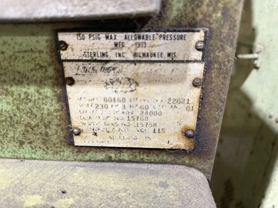 Used 1975 STERLCO 6016-D HOT OIL UNIT Heaters Indiana US | Miedema Asset Management Group #1574998