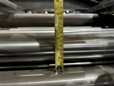 48" X 14 GAUGE AUTOMATIC FEED MODEL 13-32-48 13 ROLL STRAIGHTENER LEVELER: STOCK 19766