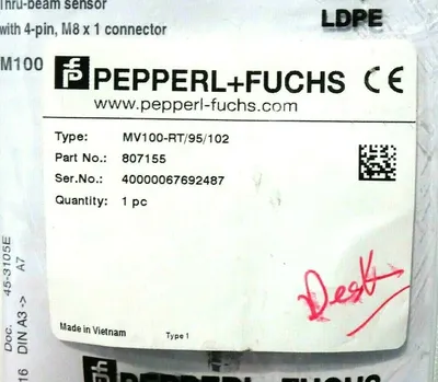 NEW PEPPERL & FUCHS MV100-RT / 95 / 102 SENSOR 807155 MV100RT95102