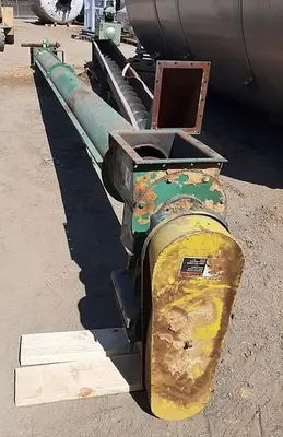 Conveyor, Screw, 10" x 19.5', C/st, Tubular, 5 HP #S744830